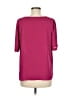 Ann Taylor LOFT 100% Polyester Pink Short Sleeve Blouse Size M - photo 2