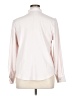 Elizabeth & Clarke 100% Polyester Solid Pink Ivory Long Sleeve Blouse Size 14 - photo 2