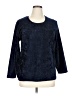 Jazzie 100% Polyester Blue Pullover Sweater Size 1X - photo 1