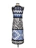 Chico's Graphic Blue Casual Dress Size S - photo 2