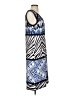 Chico's Graphic Blue Casual Dress Size S - photo 4