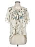 Patterson J. Kincaid 100% Polyester Ivory Short Sleeve Blouse Size S - photo 1