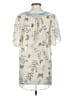 Patterson J. Kincaid 100% Polyester Ivory Short Sleeve Blouse Size S - photo 2