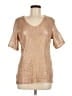 Chico's Metallic Gold Tan Pullover Sweater Size Med (1) - photo 1