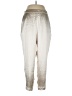 DKNY 100% Polyester Metallic Silver Casual Pants Size L - photo 1