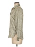 Equipment 100% Silk Houndstooth Tan button down Size XS - photo 5