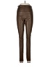 Lyssé 100% Polyurethane Brown Faux Leather Pants Size L - photo 1