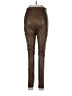 Lyssé 100% Polyurethane Brown Faux Leather Pants Size L - photo 2