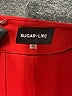 Sugar Lips 100% Polyester Solid Red Orange Casual Dress Size XS - photo 7