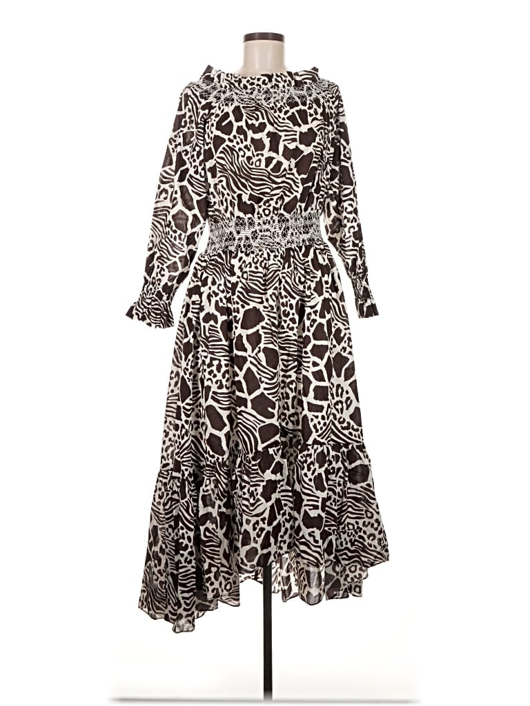 Pre-owned Adam Lippes Casual Dress In Brown