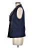 Vince. 100% Leather Black Sleeveless Blouse Size M - photo 5