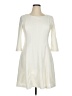 Just... Taylor Chevron-herringbone Ivory Casual Dress Size 14 - photo 1