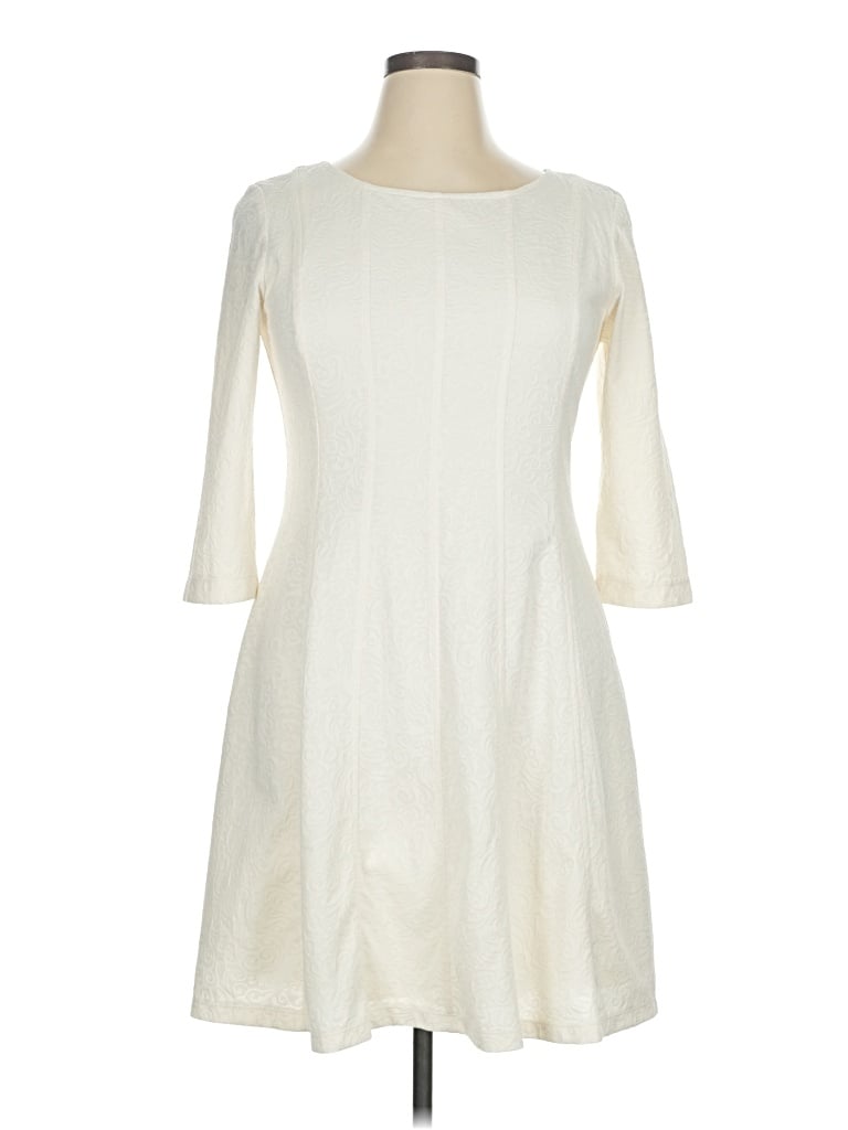 Pre-owned Just Taylor Just... Taylor Casual Dress In White