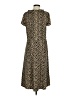 Talbots Animal Print Brown Casual Dress Size S - photo 2