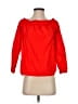 J.Crew 100% Cotton Red 3/4 Sleeve Blouse Size 4 - photo 1