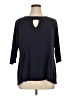 Sunny Leigh Blue 3/4 Sleeve Top Size 1X - photo 1