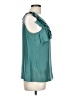Ann Taylor Teal Sleeveless Blouse Size L (petite) - photo 4