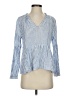 Rails Stripes Blue 3/4 Sleeve Blouse Size XS - photo 1