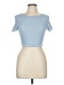 Shein Blue Short Sleeve Top Size 6 - photo 1