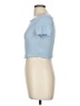 Shein Blue Short Sleeve Top Size 6 - photo 5