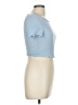 Shein Blue Short Sleeve Top Size 6 - photo 4