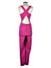 Crystal Sky Solid Pink Jumpsuit Size M - photo 2