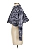 Assorted Brands Checkered-gingham Blue 3/4 Sleeve Button-Down Shirt Size M (estimated) - photo 5
