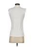 August Silk White Sleeveless Blouse Size S - photo 2