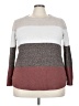 Pink Clover 100% Polyester Color Block Brown Pullover Sweater Size 3X - photo 1