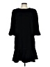 Ann Taylor 100% Polyester Black Casual Dress Size 12 - photo 1