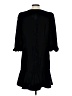Ann Taylor 100% Polyester Black Casual Dress Size 12 - photo 2