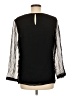 Unbranded 100% Silk Black 3/4 Sleeve Silk Top Size M (estimated) - photo 2