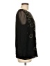 Unbranded 100% Silk Black 3/4 Sleeve Silk Top Size M (estimated) - photo 4