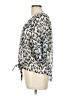 Contact 100% Polyester Animal Print Silver 3/4 Sleeve Blouse Size L - photo 5