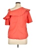 Tinley Orange Short Sleeve Blouse Size XL - photo 2