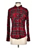 Sanctuary Plaid Red Long Sleeve Button-Down Shirt Size XS - photo 1
