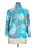 Ruby Rd. 100% Rayon Tropical Teal 3/4 Sleeve Blouse Size XL (petite) - photo 2