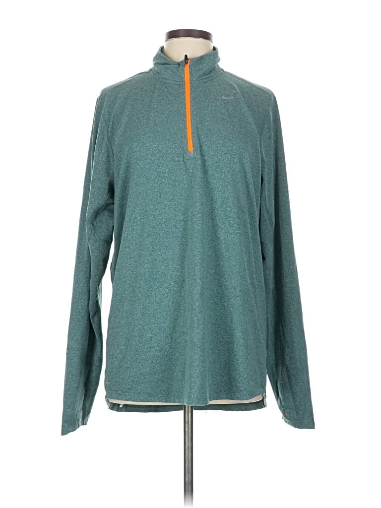 Pre-owned Nike Fleece Jacket In Blue