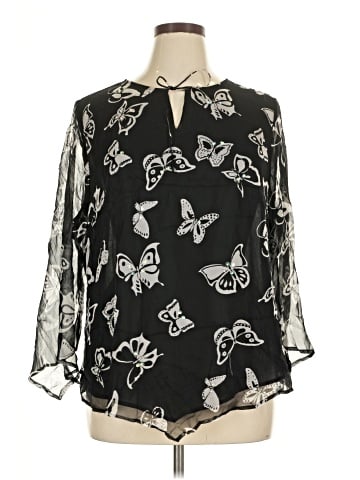 Anne Carson 3/4 Sleeve Blouse (view 1)