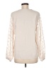 Shein Ivory Long Sleeve Blouse Size 6 - photo 2