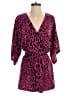 Buddy Love 100% Polyester Animal Print Pink Romper Size XS - photo 1