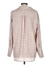 Pleione 100% Polyester Polka Dots Pink Long Sleeve Blouse Size L - photo 2
