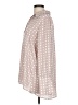 Pleione 100% Polyester Polka Dots Pink Long Sleeve Blouse Size L - photo 5