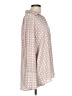Pleione 100% Polyester Polka Dots Pink Long Sleeve Blouse Size L - photo 4