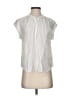 Joie 100% Viscose Stripes Ivory Short Sleeve Blouse Size XS - photo 1