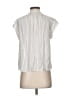 Joie 100% Viscose Stripes Ivory Short Sleeve Blouse Size XS - photo 2