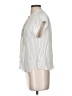Joie 100% Viscose Stripes Ivory Short Sleeve Blouse Size XS - photo 5