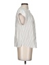Joie 100% Viscose Stripes Ivory Short Sleeve Blouse Size XS - photo 4