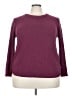 Pink Clover 100% Polyester Burgundy Pullover Sweater Size 3X - photo 1