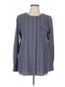 Lilla P 100% Polyester Gray Long Sleeve Blouse Size L - photo 1